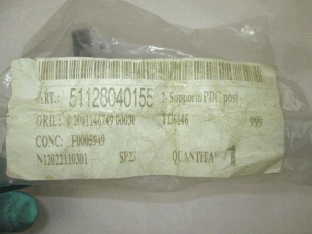 51128040155 SUPPORTO SENSORE DI PARCHEGGIO PDC PARAURTI POSTERIORE LATO SINISTRO BMW E91 320 D 2.0 D RICAMBIO NUOVO - Foto 3