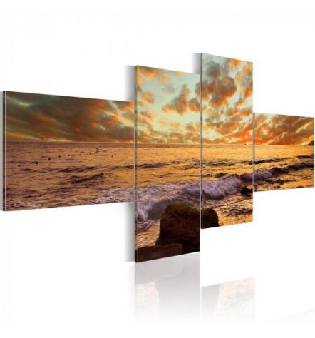 Quadro Con Il Tramonto Cm.100x45 E 200x90 ARREDALACASA