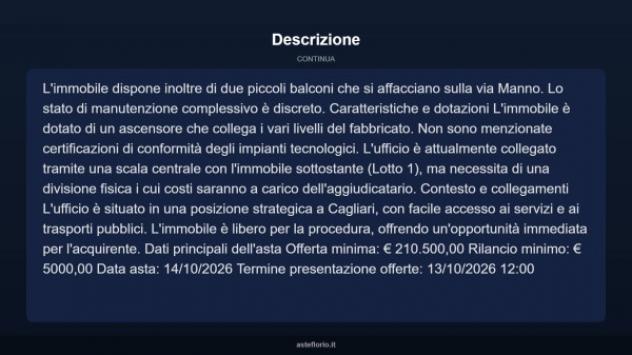 Immobile in asta di 113 m² in vendita a Cagliari - Foto 5