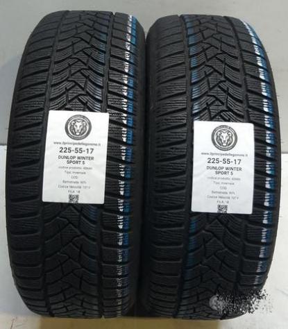 2 gomme 225 55 17 dunlop a40686