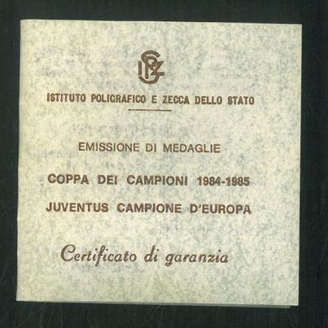 MEDAGLIA JUVENTUS COPPA CAMPIONI 1984-85 - Foto 4