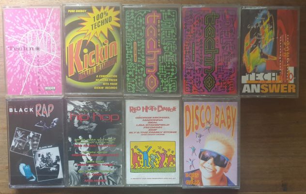 Lotto 3 9 MC techno rap hip hop dance anni '80 '90
