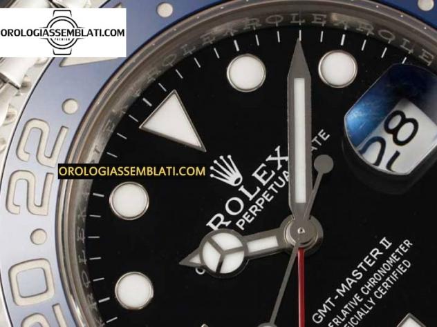 Rolex Replica GMT-MASTER II 126710 BLU/ROSSO CERAMICA 904L 1:1 MIGLIOR EDIZIONE SUL BRACCIALE JUBILEE SH3285 - Foto 4