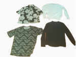 Lotto vestiti uomo taglia L 1 camicia maniche corta a fantasia 1 t shirt kappa a