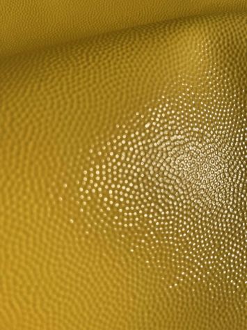 Pelle di vitello stampa chicco di riso giallo - Sp.1,8 - Foto 4