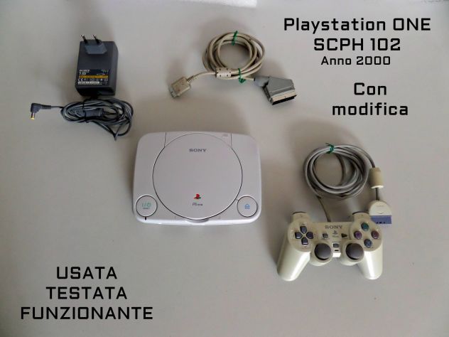 Playstation ONE, SCPH-102 (con mod) (funzionante)