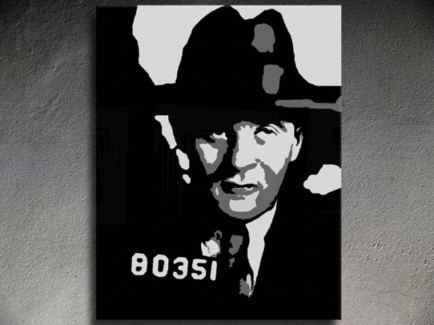 Quadro Pop Art dipinto a mano Bugsy Siegel - Foto 2