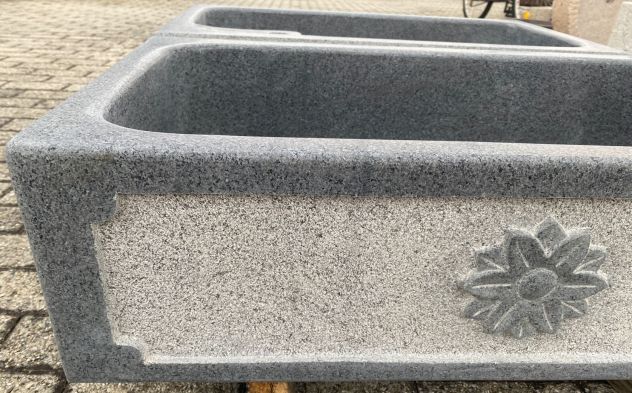 Lavello lavandino per cucina in pietra granito diorite 80/90cm 1 - Foto 2