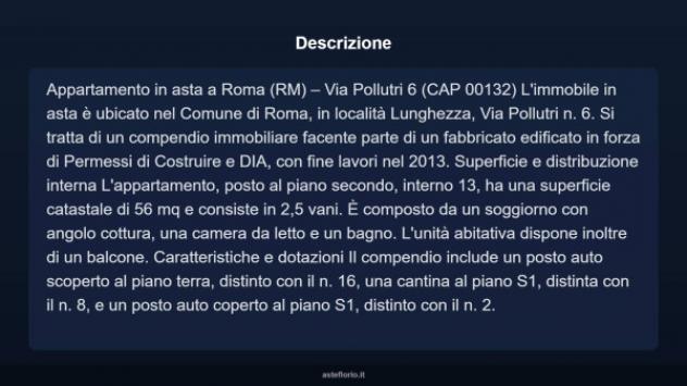 Immobile in asta di 56 m², box auto in vendita a Roma - Foto 4