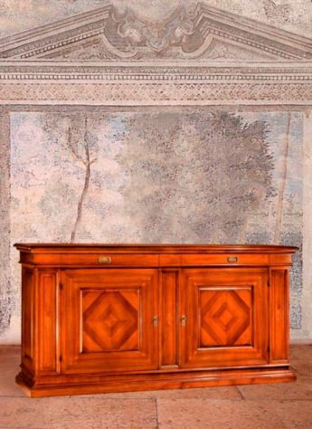 Credenza 2 porte 2 cassetti arte povera cod 11526