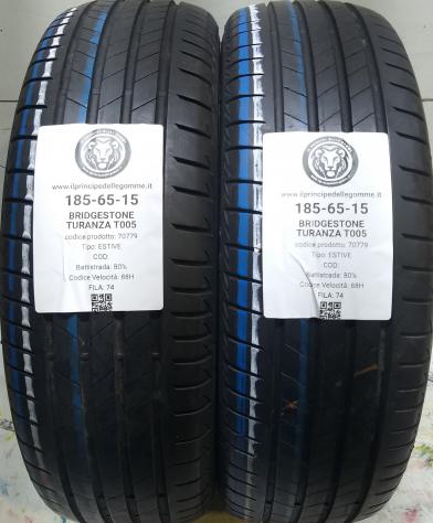 2 GOMME 185 65 15 BRIDGESTONE A70779