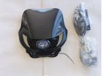 MASCHERINA CUPOLINO FARO CARBONIO MOTO ENDURO CROSS MOTARD