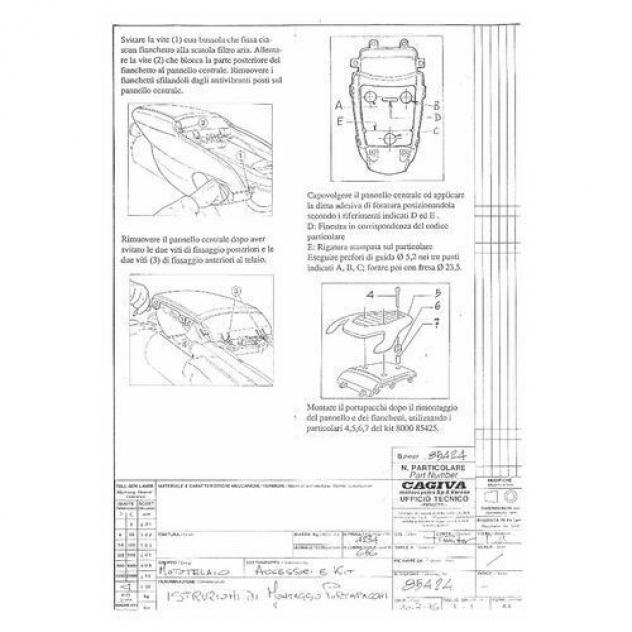 Portapacchi Cagiva Canyon 500 e 600 - 85424 85425 - Foto 5
