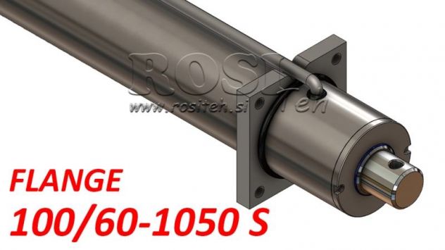 -CILINDRO IDRAULICO CON PIASTRA DI MONTAGGIO 100/60-1050S