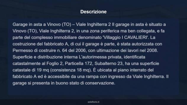 Immobile in asta di 19 m² in vendita a Vinovo - Foto 5