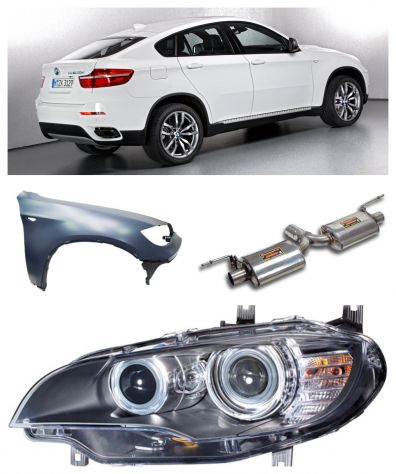 Bmw X6 parafango paraurti kit airbag radiatore griglia rinforzo 2008-10-12-14