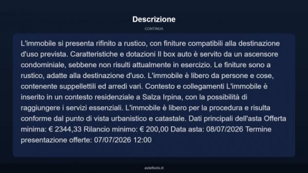 Immobile in asta di 21 m² in vendita a Salza Irpina - Foto 3
