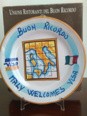 Piatto Buon Ricordo. Piatto Visa 1995