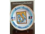 Piatto Buon Ricordo. Piatto Visa 1995