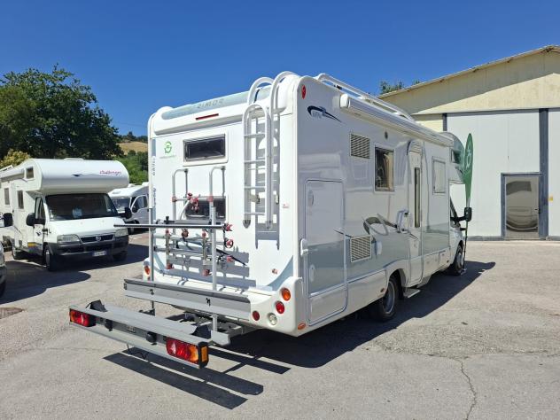 CAMPER RIMOR FORD MANSARDATO 7 POSTI DOPPIA DINETTE LETTI CASTELLO CLIMATIZZATORE PORTAMOTO GEMELLATO POSTERIORE CAMPEGGIO USATI GENERALI 1469 - Foto 4