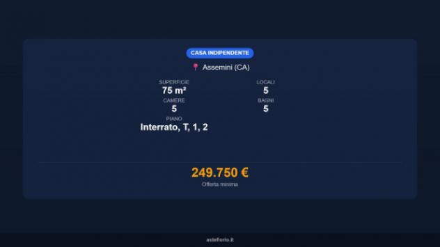 Immobile in asta di 75 m² con più di 5 locali in vendita a Assemini - Foto 15