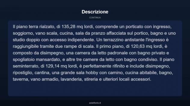 Immobile in asta di 510 m² con più di 5 locali in vendita a Santi Cosma e Damiano - Foto 5