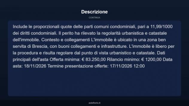 Immobile in asta di 80 m² in vendita a Brescia - Foto 9