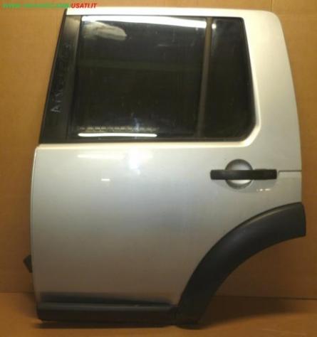 PORTA POST.S. ARGENTO C/ALZ. E SERR. VTR SCURO  Carrozzeria  Lamierati esterni  Porte  Porta post. sx. LAND ROVER - DISCOVERY 3 - 01-08-2004 - 01-12-2