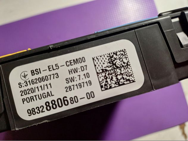 BSI--EL5--CEMOO S:3162060773 HW:07 SW:7.10 28719719 9832880680--00 - Foto 2