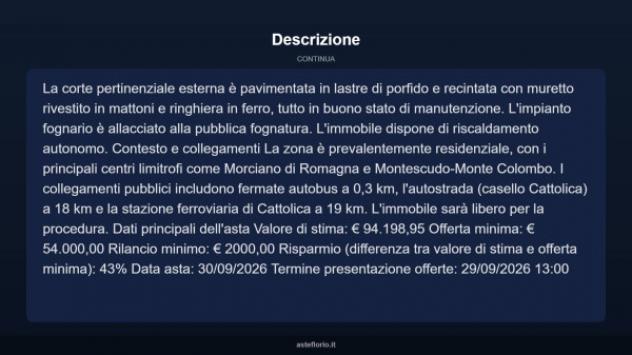 Immobile in asta di 77 m² in vendita a Montescudo - Montecolombo - Foto 13