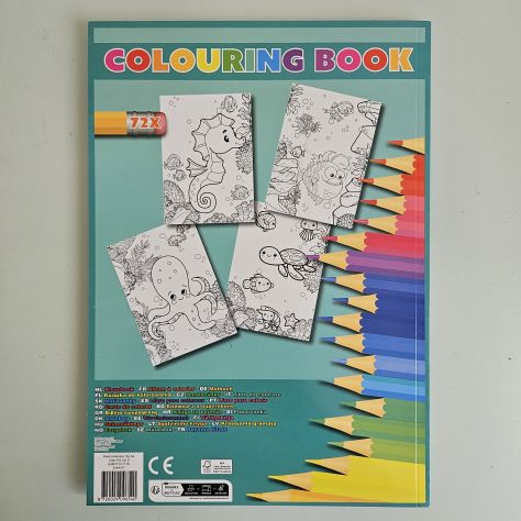 Libro da Colorare, Colouring Book - Tartaruga A4 - 2026 - TRACCIATA!! - Foto 6