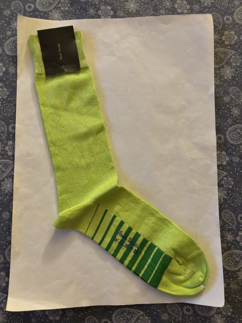 CALZE NUOVE DA UOMO FIRMATE ORIGINALI PAUL SMITH,MADE IN ITALY,IN COTONE,TAGLIA - Foto 6