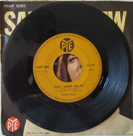 Sandie Shaw -Viva l'Amore con te / E ti avrò- 45rpm-1966 - Foto 2
