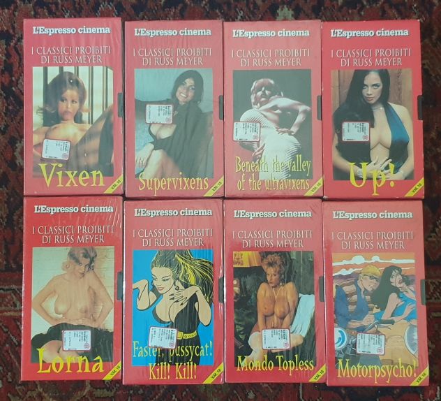 L'Espresso cinema di Russ Meyer collezione completa di 8 VHS