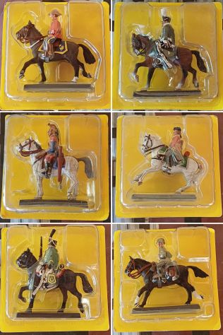 Soldatini in piombo a cavallo della Cassandra realizzati per De Agostini.