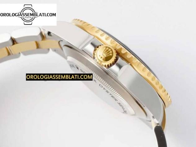 Replica rolex SEA-DWELLER 126603 QUADRANTE NERO BEST EDITION 1:1 SU BRACCIALE SS/YG 3235 - Foto 9
