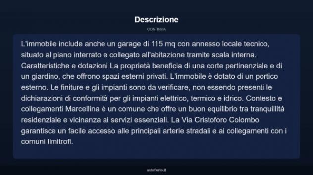 Immobile in asta di 115 m², box auto in vendita a Marcellina - Foto 5