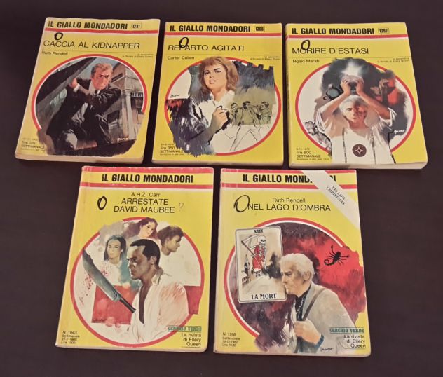 IL GIALLO MONDADORI, NUMERI 1241-1308-1397-1643-1768. - Foto 2