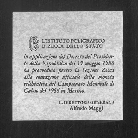 500 LIRE MONDIALI CALCIO MESSICO 1986 - Foto 5