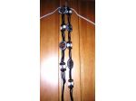 CINTURA GIOIELLO lacci neri con charms *NUOVA*