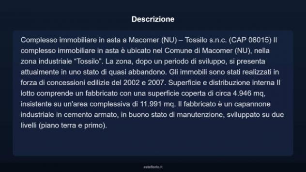 Immobile in asta di 5135 m² in vendita a Macomer - Foto 4