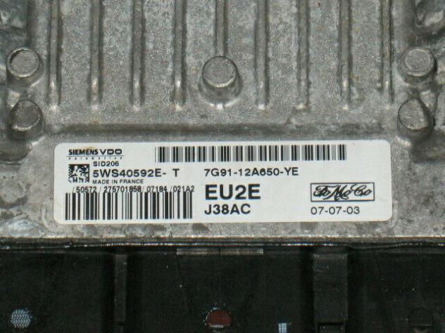 5WS40592E-T FOCUS S-MAX C-MAX GALAXY SID206 5WS40592E-T 7G91-12A650-YE EU2E - Foto 2