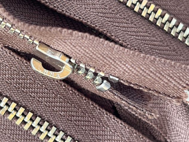 X78 Cerniere Lampo Zip YKK metallo senza tiretto cm 28 Marrone – Pz. 60 - Foto 3