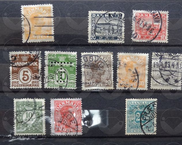 DANIMARCA 1884-1977 Lotto di 45 francobolli - Foto 3