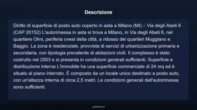 Immobile in asta di 24 m² in vendita a Milano - Foto 4