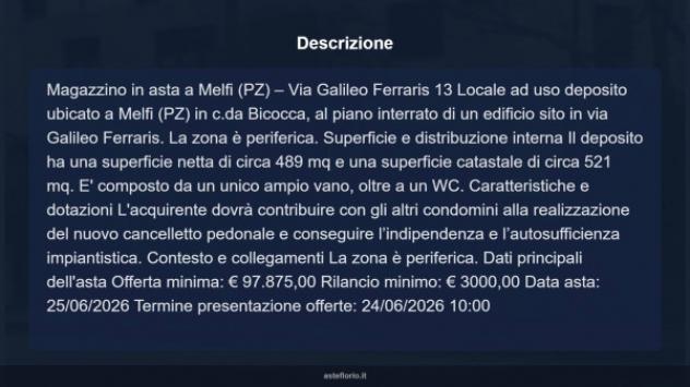 Immobile in asta di 521 m² in vendita a Melfi - Foto 9