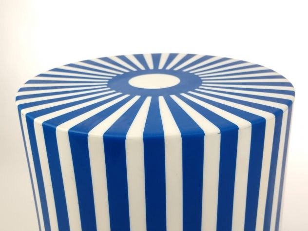 Tavolino marocchino fatto a mano blu e bianco – Design artigianale elegante - Foto 5
