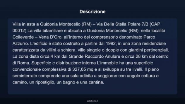 Immobile in asta di 327 m² con più di 5 locali e box auto doppio in vendita a Guidonia Montecelio - Foto 4