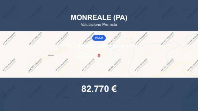 Immobile in asta di 127 m² con più di 5 locali e box auto in vendita a Monreale