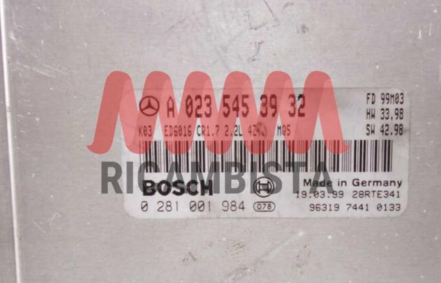 0281001984 A0235453932 Mercedes Viano 2.2 centralina motore Bosch - Foto 2